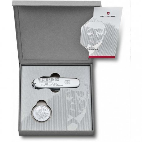 Набор Складной нож + Монета KARL ELSENER Lim.Ed.8000 Victorinox Huntsman 1.1918.J18